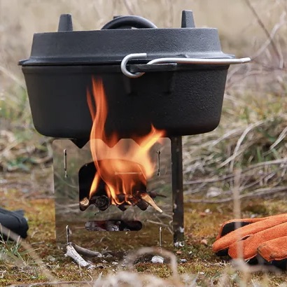 Dutch Oven FT4.5 bålgryde med flad bund