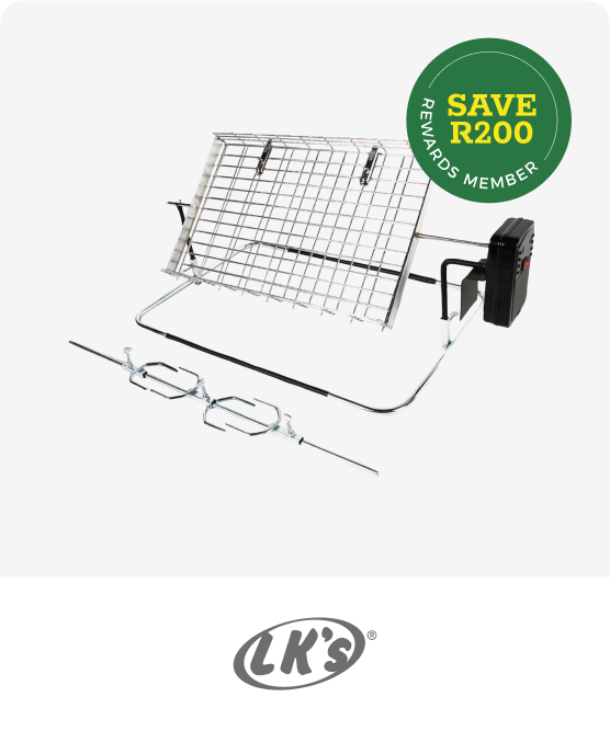 LK's Rotisserie - Large Flat Basket and Spit