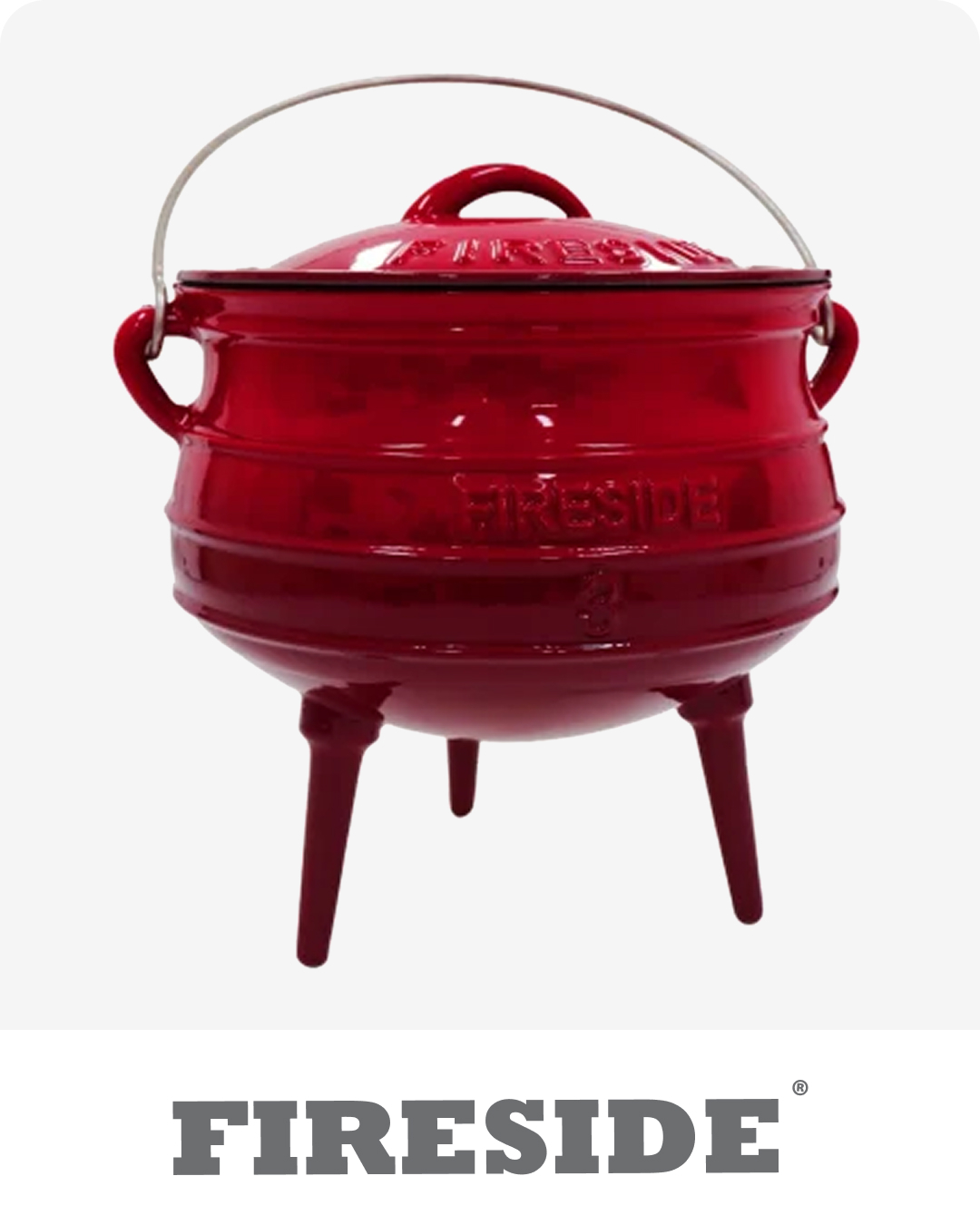 Fireside Enamel 3 Leg Pot - No 3