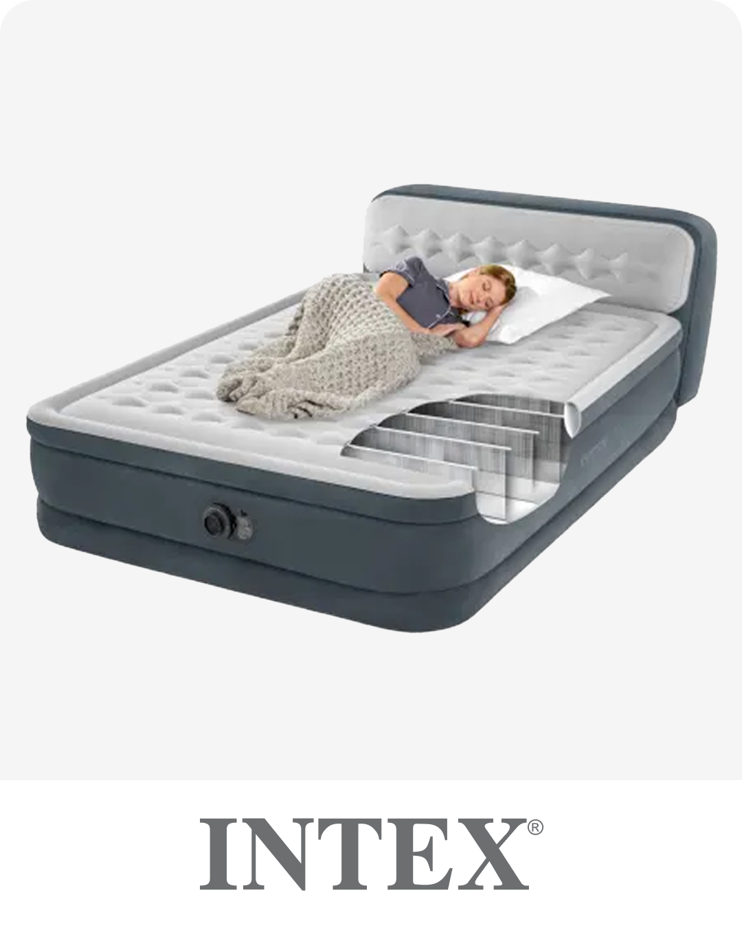Intex Ultra Plush Headboard Air Mattress