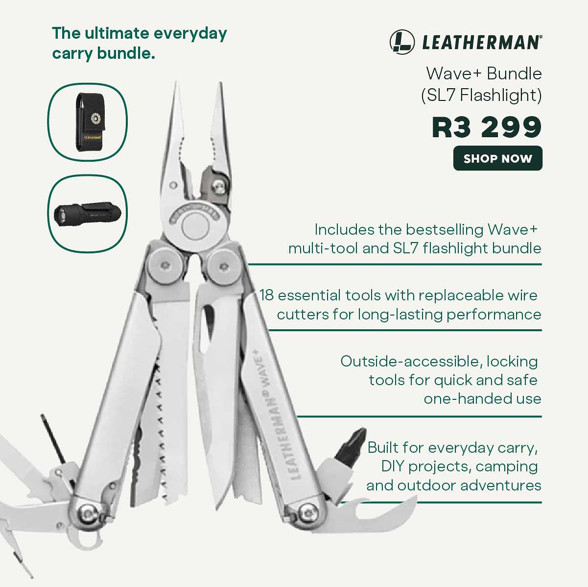 Wave + Bundle SL7 Flashlight 