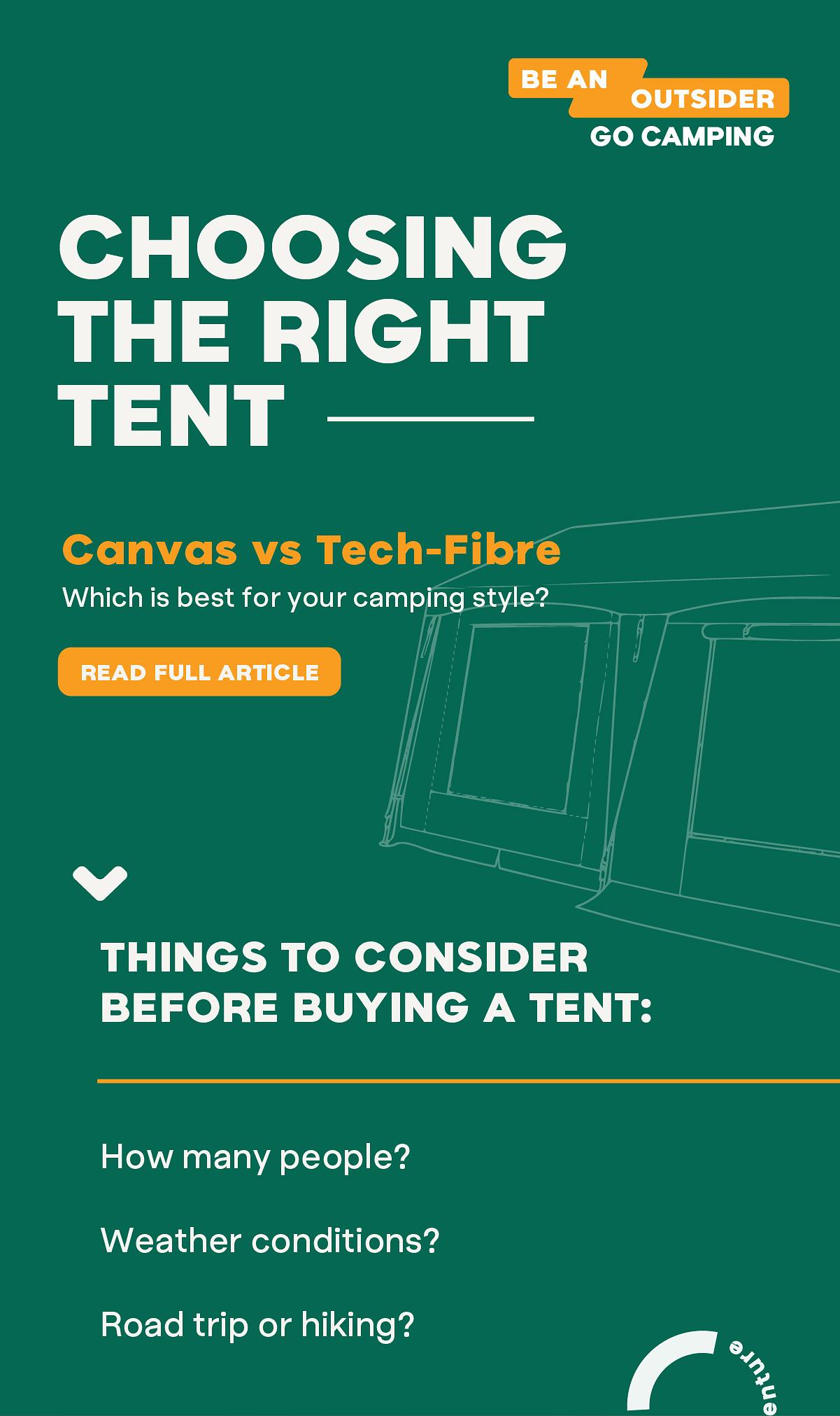 Choosing the right tent expert advise 
