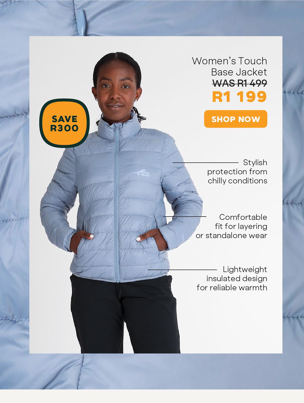 First Ascent Women's Touch Base Jacket