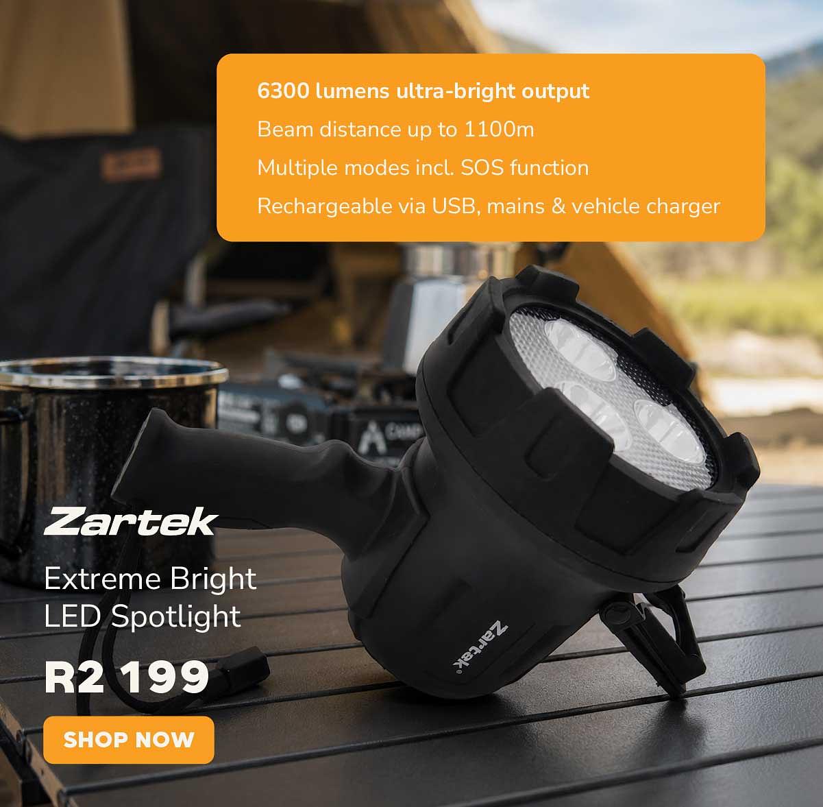 Zartek Extreme Bright 6300 Lumen LED Spotlight
