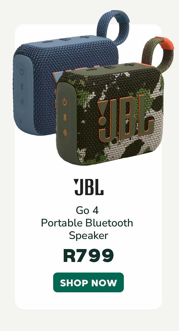 JBL Go 4 Portable Bluetooth Speaker