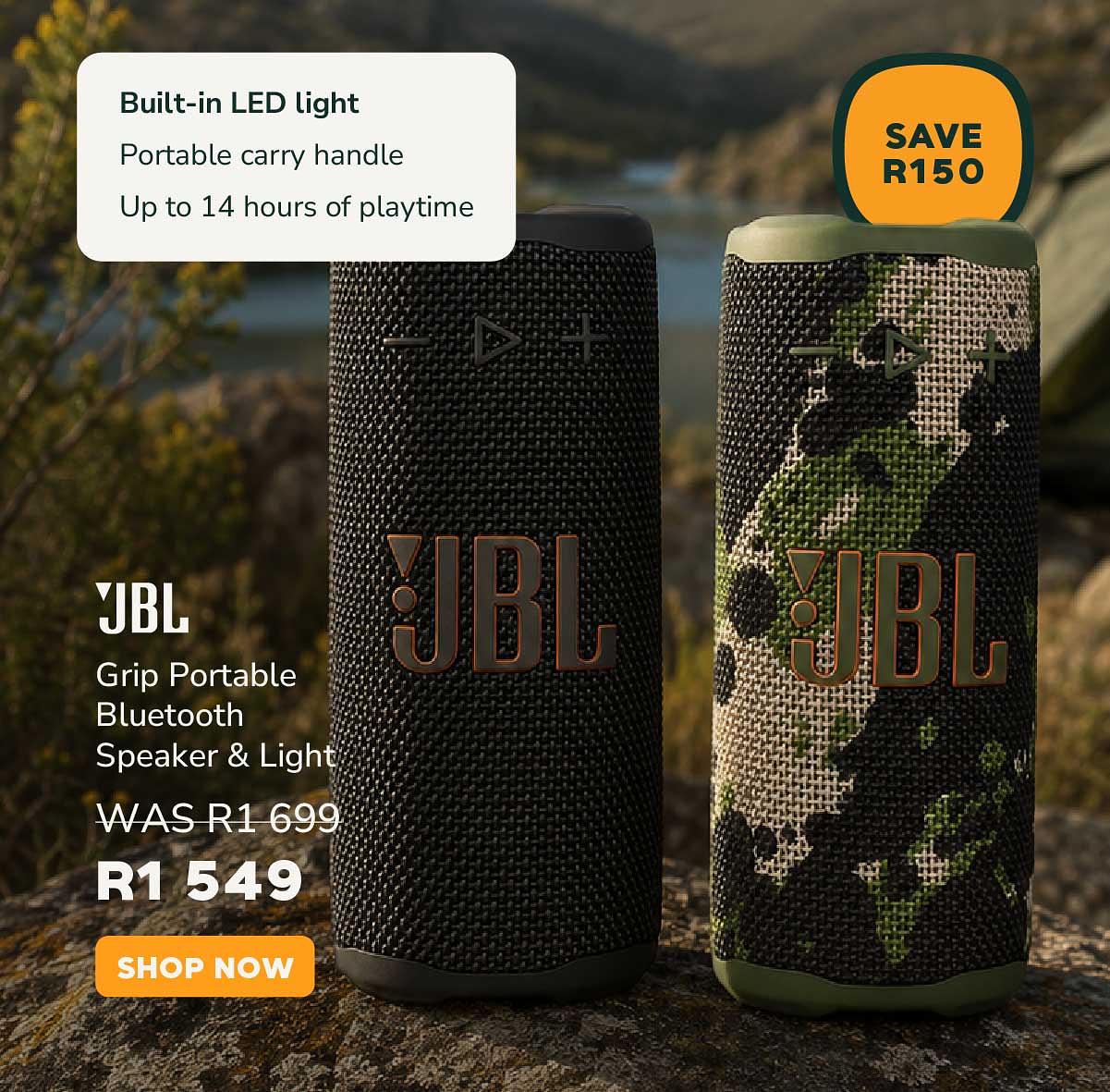 JBL Grip Portable BT Speaker 