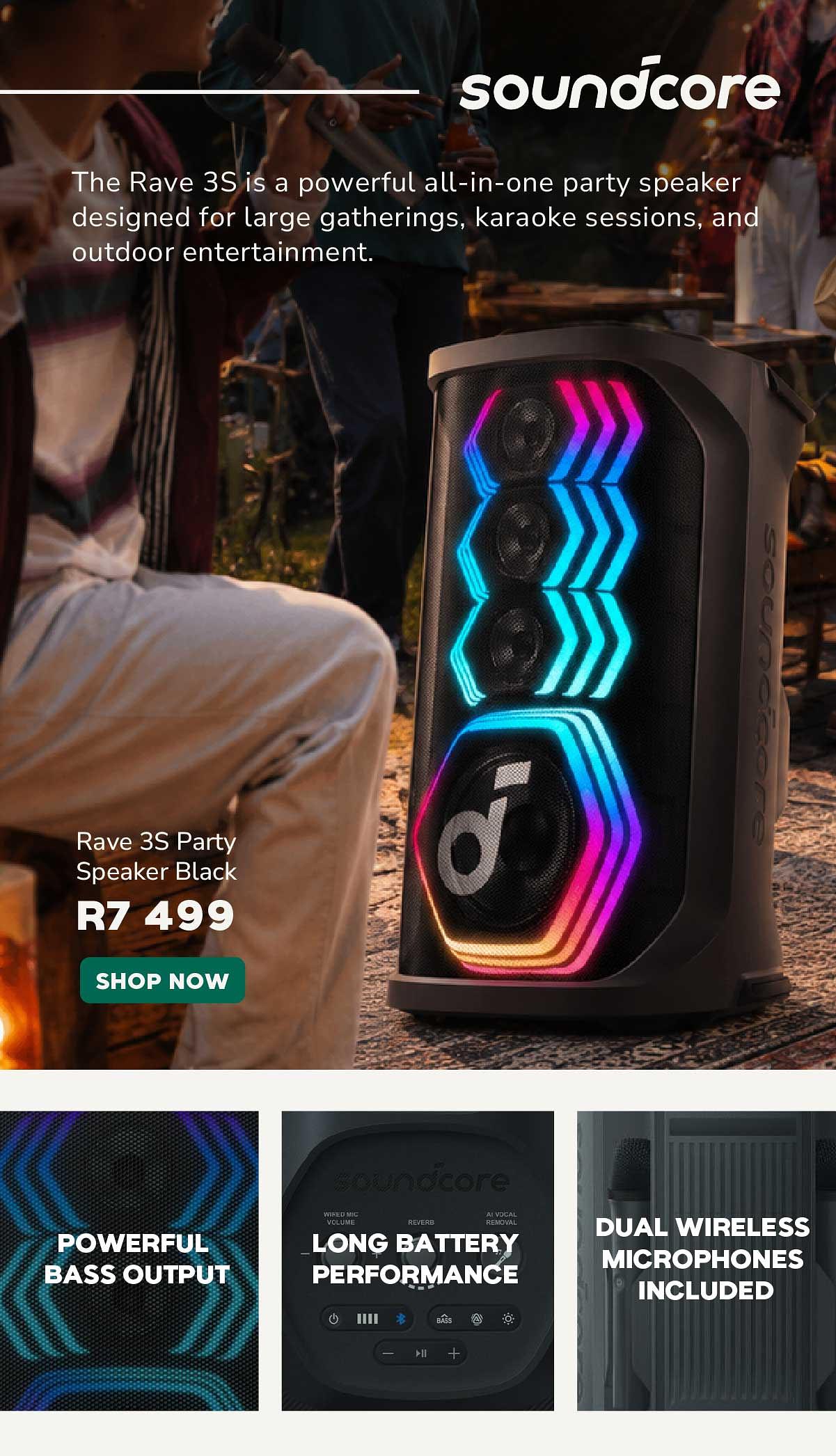 soundcore Rave 3S Party Speaker Black