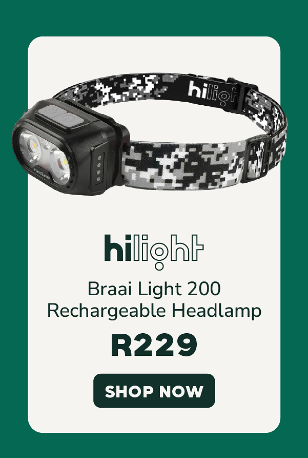 Hilight Braai Light 200 Rechargeable Headlamp