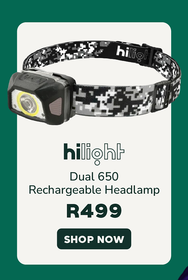 Hilight Dual 650 Rechargeable Headlamp