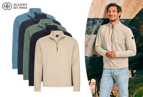 Herenpolo met lange mouwen