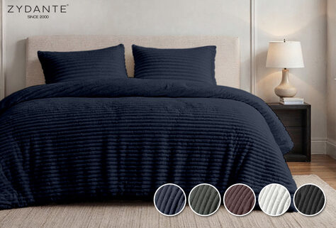 Heerlijk zacht dekbedovertrek met teddy fleece