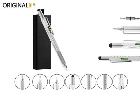 6-in-1 multifunctionele pen - 1 + 1 gratis