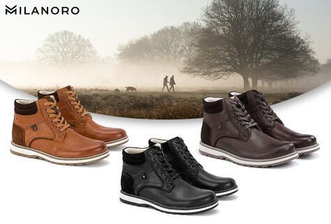 Lederen herensneakers