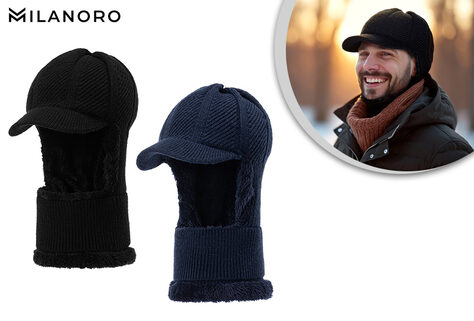 2-in-1-M&uuml;tze mit Halstuch