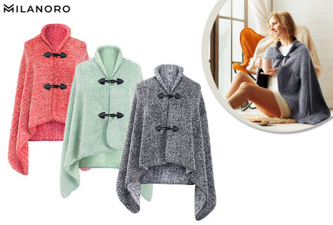 Weicher und warmer Poncho