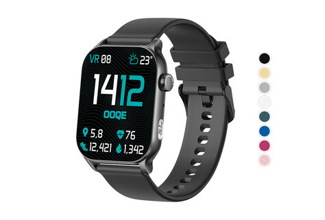 OOQE WATCH PRO 8: Neueste fortschrittliche Smartwatch mit vielen Funktionen und gestochen scharfem AMOLED-Bildschirm