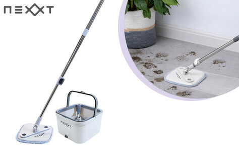 Wischsystem mit Auswringfunktion f&uuml;r m&uuml;helose Reinigung