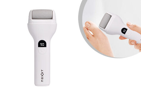 Elektrischer Hornhautentferner mit Display