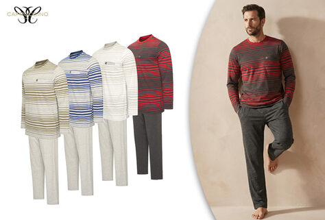 Baumwollpyjama f&uuml;r Herren