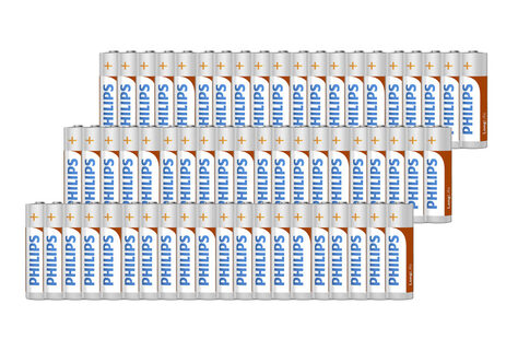 60 Philips-Batterien - AA oder AAA