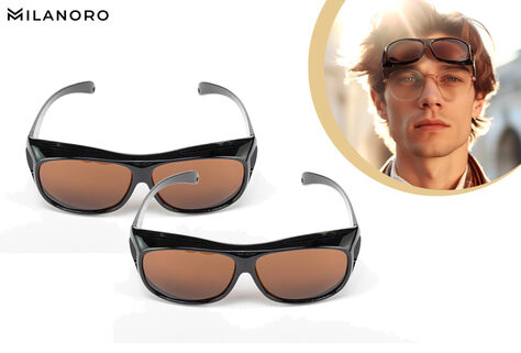 Aufsetzbare Sonnenbrillen 1+1 gratis