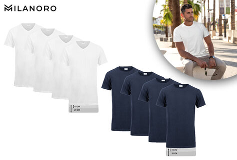 4 extra lange T-Shirts