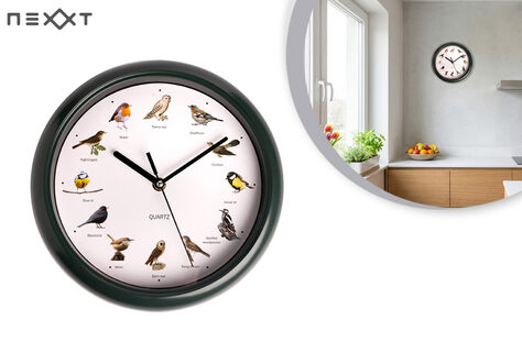 Uhr mit Vogelstimmen