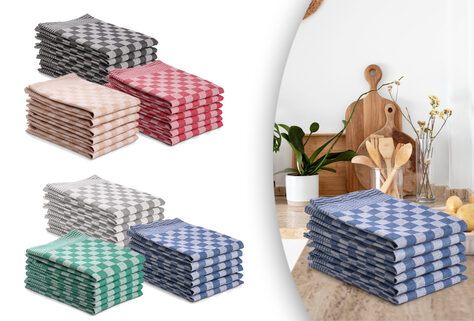 Set von 12 K&uuml;chenhandt&uuml;chern