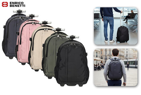 Praktischer 2-in-1-Reisetrolley und Rucksack