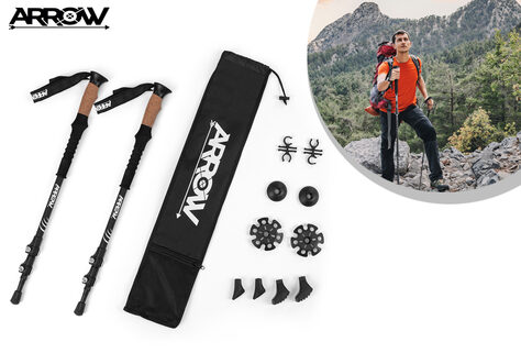 Set aus 2 zusammenklappbaren Wanderst&ouml;cken