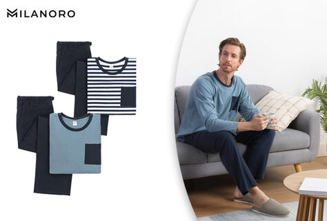 Baumwollpyjama f&uuml;r Herren