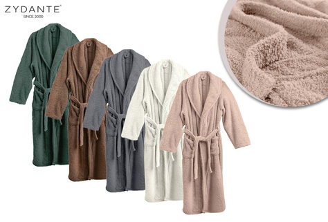 Bademantel aus Teddyfleece