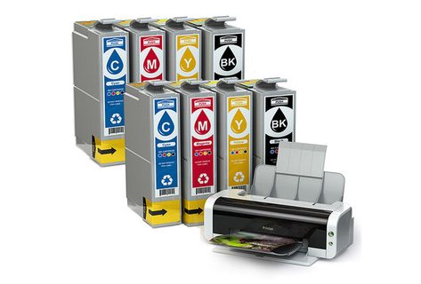 2 Sets mit Patronen f&uuml;r verschiedene Druckertypen