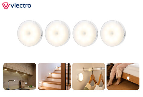 Set aus 4 LED-Spots mit Sensor