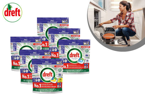 Megapackung von 225 Dreft Geschirrsp&uuml;ltabs