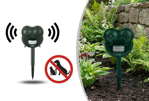 Effeziente Tierabwehr mit Ultraschall und Sensor