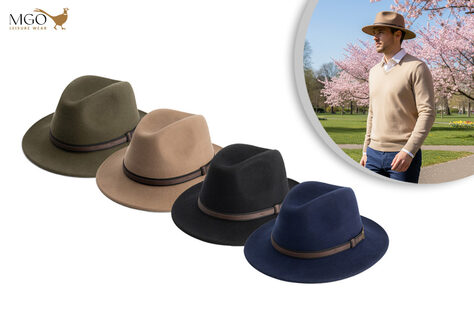 Klassischer Filzhut mit Hutband