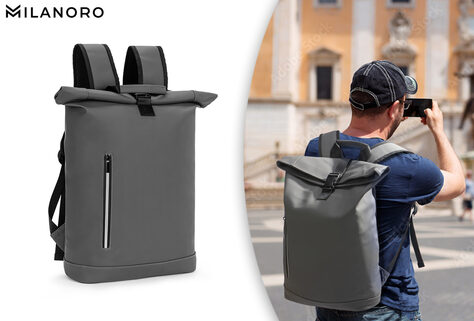 Wasserdichter Roll-Up-Rucksack mit erweiterbarem Volumen