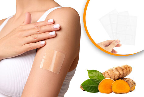 Set mit 30 Kurkuma-Pflastern