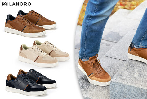 Stylische Herren-Sneaker aus Leder