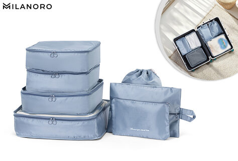 Set mit 7 praktischen Kofferorganizern