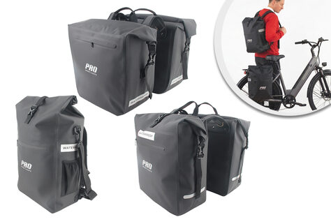 Wasserdichte Fahrradtaschen mit gro&szlig;em Fassungsverm&ouml;gen und Reflektoren