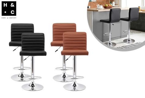 Set mit 2 stilvollen Barst&uuml;hlen