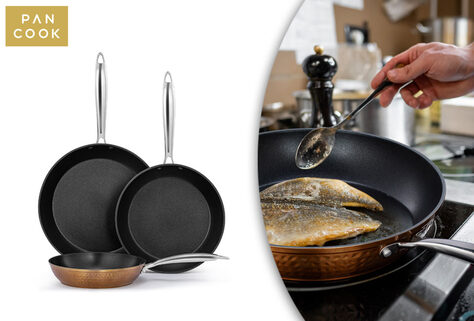 3-teiliges Keramik-Pfannenset