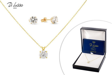 Schmuck aus 14 Karat Gold mit im Labor gez&uuml;chtetem Diamanten