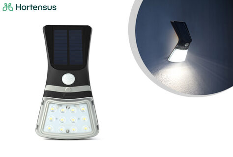 LED-Wandlampe auf Solarenergie