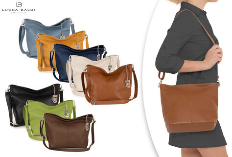 Stilvolle italienische Lederhandtasche