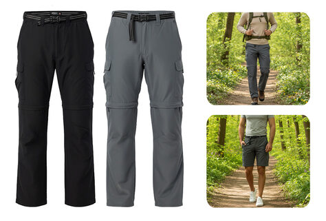 Praktische Herrenhose mit Rei&szlig;verschluss aus atmungsaktivem Stoff