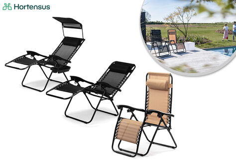 Verstellbarer Relax-Sessel in schwarz oder beige