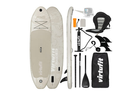 SUP-Board mit Kajaksitz